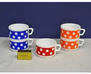 5 grantes tasses Polka Arcopal