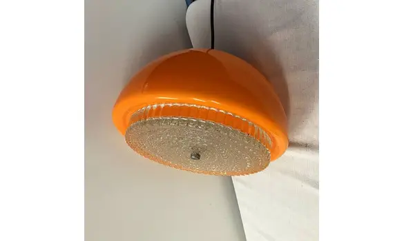 Lustre vintage en verre