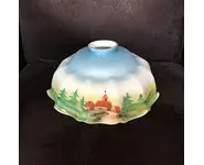 Jolie suspension en opaline vintage