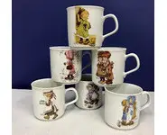 6 tasses Sarah Kay + présentoir